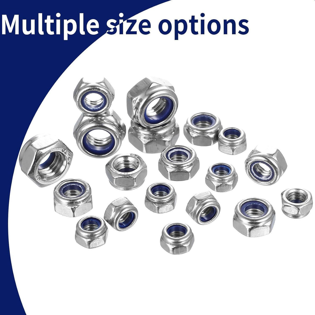 50x Sechskantmuttern M6 Edelstahl A2 V2A selbstsichernd