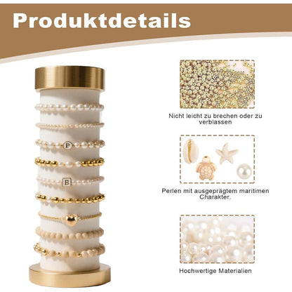 Perlen Set 1042 Teile DIY Schmuck Basteln Muschel Herz Schildkröte