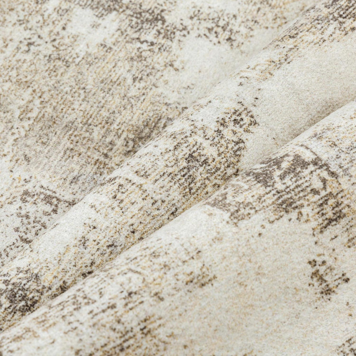Abstrakt Teppich Braun-Grau 160x230cm | Rutschfest, Waschbar & Weich
