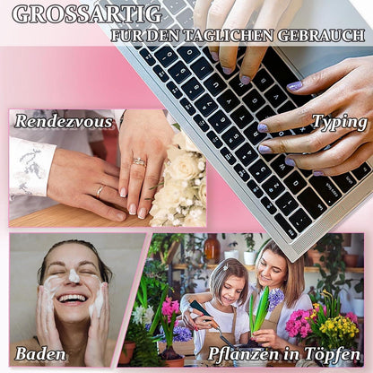 Französische Press-On Nägel Weiß – 24 Stück mit Nagelkleber