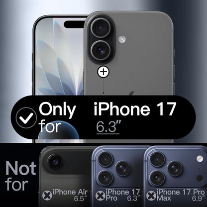 Schutzhülle für iPhone 17 6,3 Zoll mit Kameraschutz matt