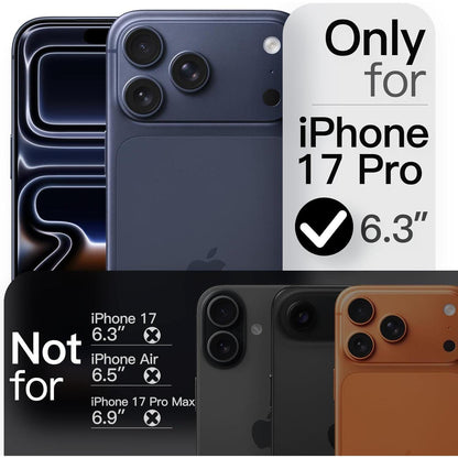 iPhone 17 Pro Hülle, ultradünn, matt, Kameraschutz, Schwarz