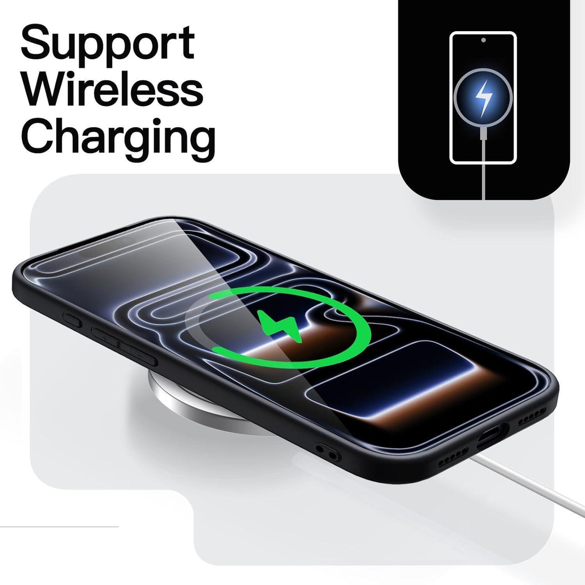 iPhone 17 Pro Hülle, ultradünn, matt, Kameraschutz, Schwarz