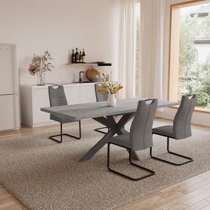 Ausziehbarer Esstisch mit 4 Stühlen – Modernes Esszimmer Set