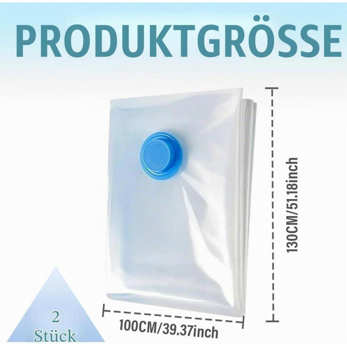 2x Vakuumbeutel Extra Groß Bettdecken & Kleidung