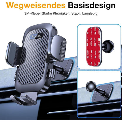 Handyhalter Auto 360° Drehbar – Saugnapf, Lüftung, Armaturenbrett