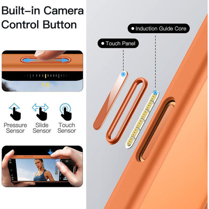 iPhone 17 Pro Hülle mit Ringständer & MagSafe (Orange)