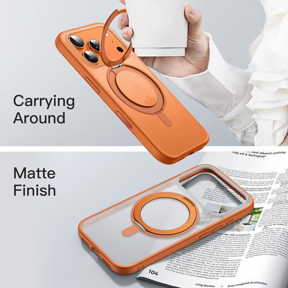 iPhone 17 Pro Hülle mit Ringständer & MagSafe (Orange)