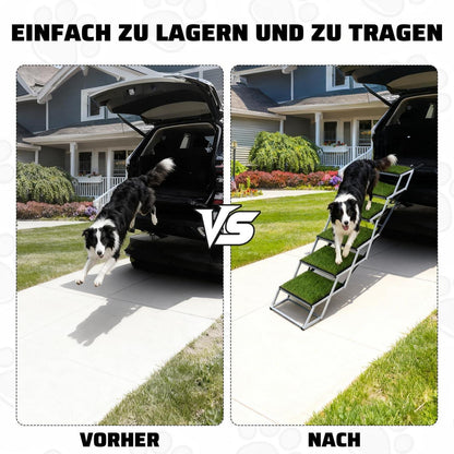 Hundetreppe Auto – 4 Stufen, Breit & Klappbar
