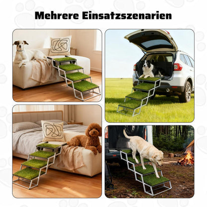 Hundetreppe Auto – 4 Stufen, Breit & Klappbar
