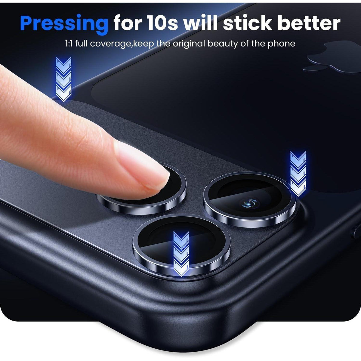 Kameraschutz iPhone 17 Pro Matt Metall Deep Blue