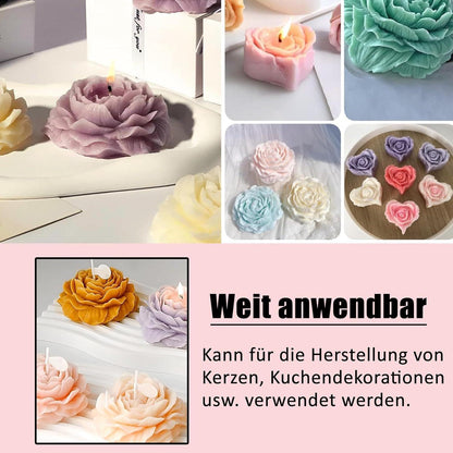 3D Silikonformen Blumen – Kerzen, Seife, Schokolade