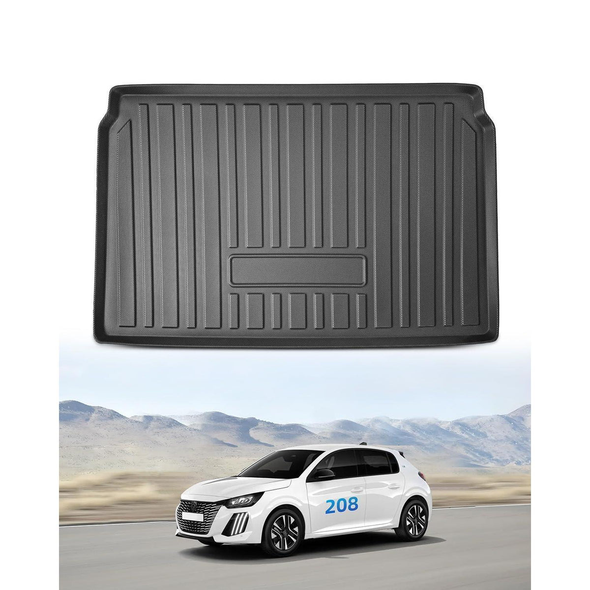 Kofferraummatte Peugeot 208 E-208 – Wasserdicht & Rutschfest