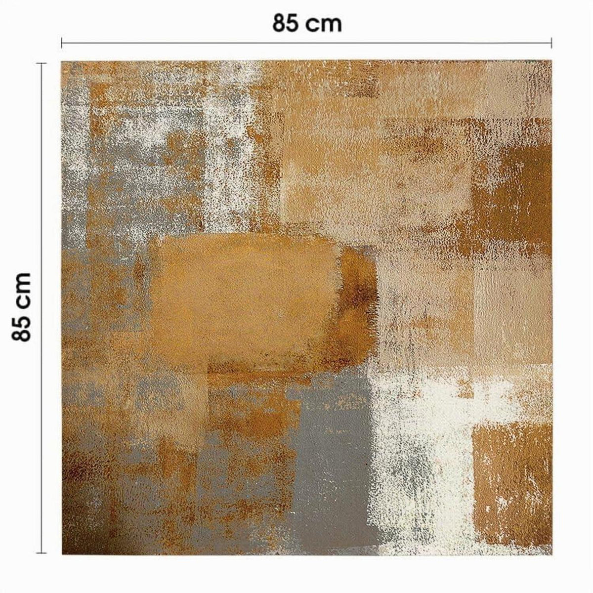 Tischdecke Braun Abwaschbar 100x100 cm – Modern & Landhausstil