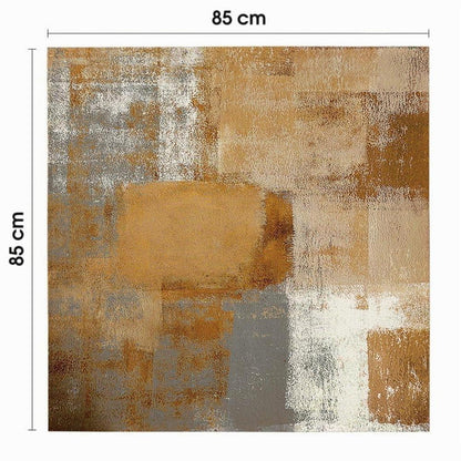 Tischdecke Braun Abwaschbar 100x100 cm – Modern & Landhausstil