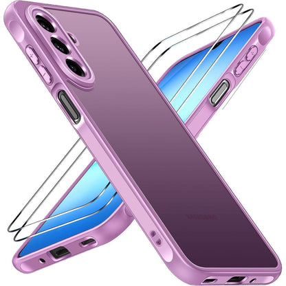 Schutzhülle mit Panzerglas für Samsung Galaxy A17 4G/5G Rosa