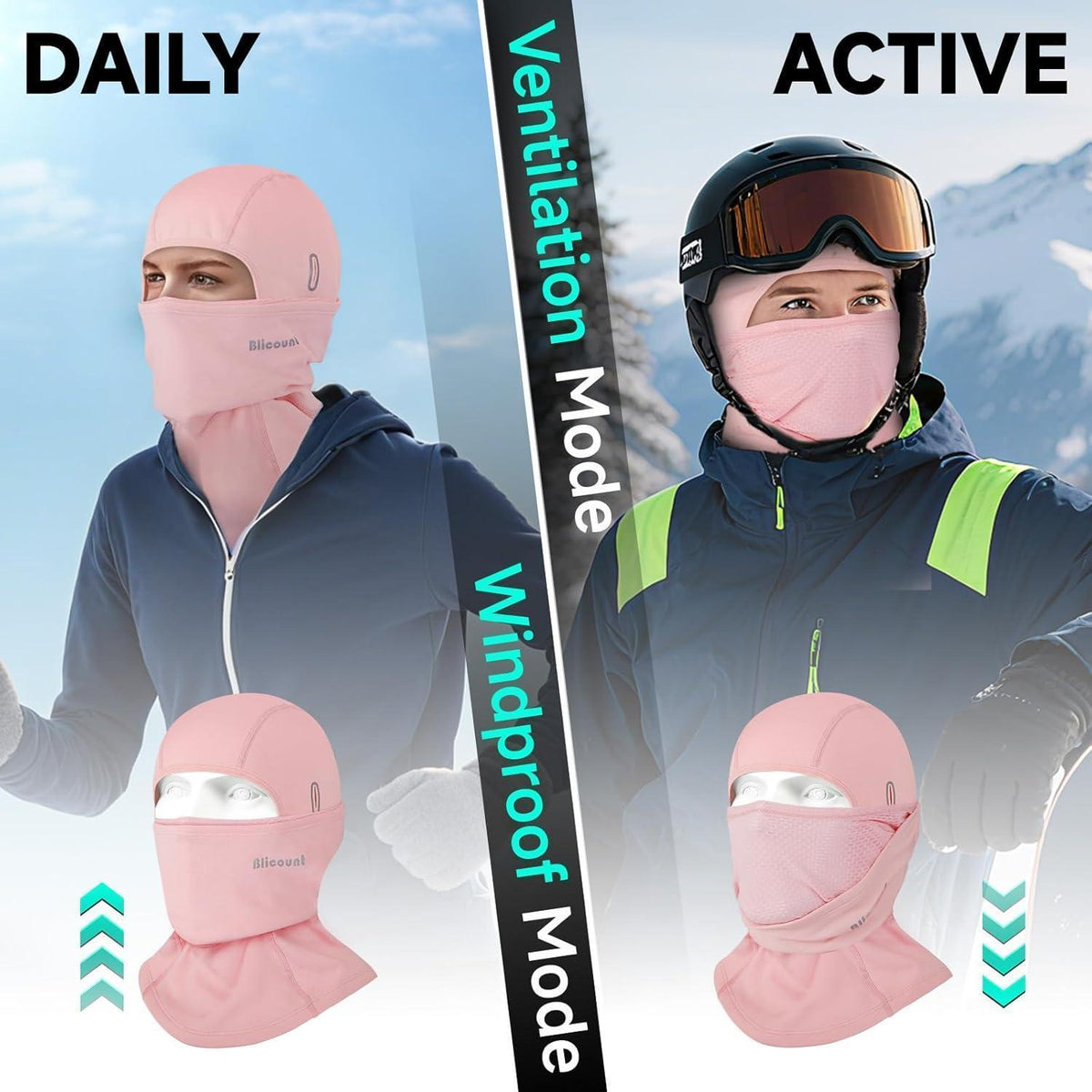 Sturmhaube Winter Balaclava Herren Damen – Warm & Atmungsaktiv