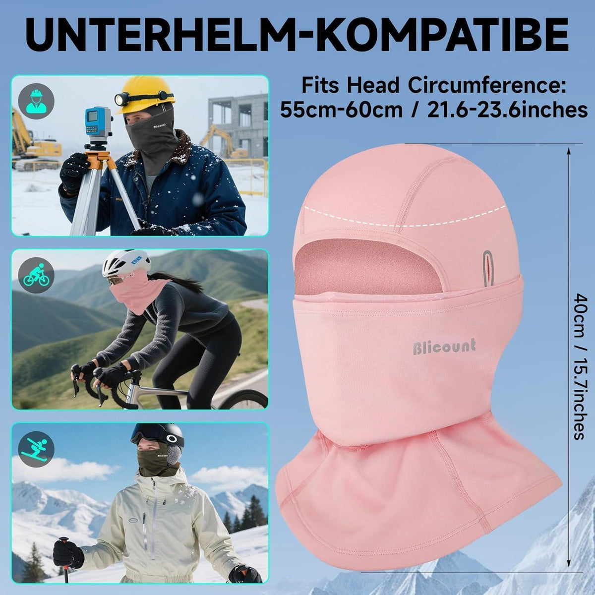 Sturmhaube Winter Balaclava Herren Damen – Warm & Atmungsaktiv