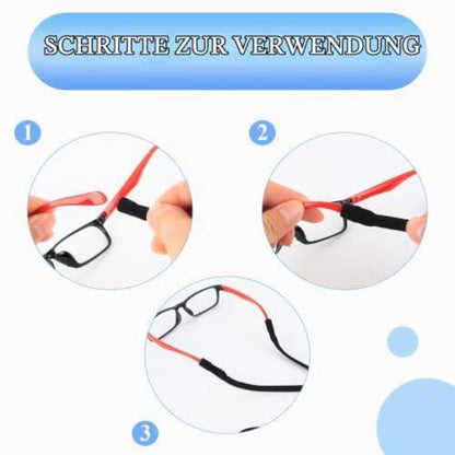 8x Sport Brillenband – Verstellbar & Rutschfest für Damen & Herren
