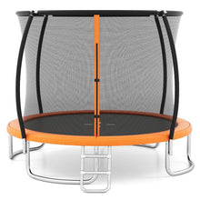 GYMAX Gartentrampolin 305cm mit Sicherheitsnetz & Leiter
