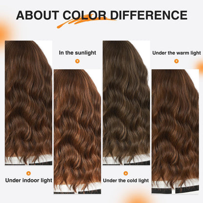 Welliger Bob mit Pony, Ombré Blond Synthetikperücke 12 Zoll