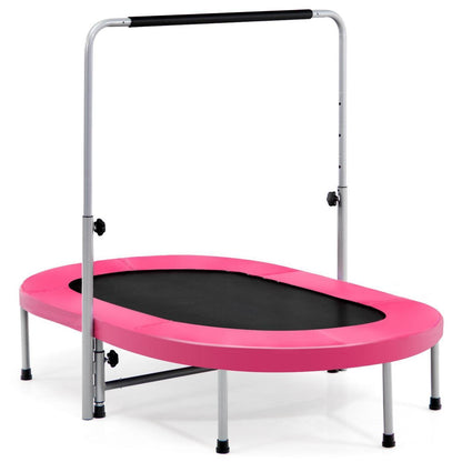 Trampolin 2er Set, Klappbar & Verstellbar – Rosa Fitnessspaß