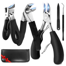Profi Nagelknipser Set 5-teilig Edelstahl für dicke & eingewachsene Nägel
