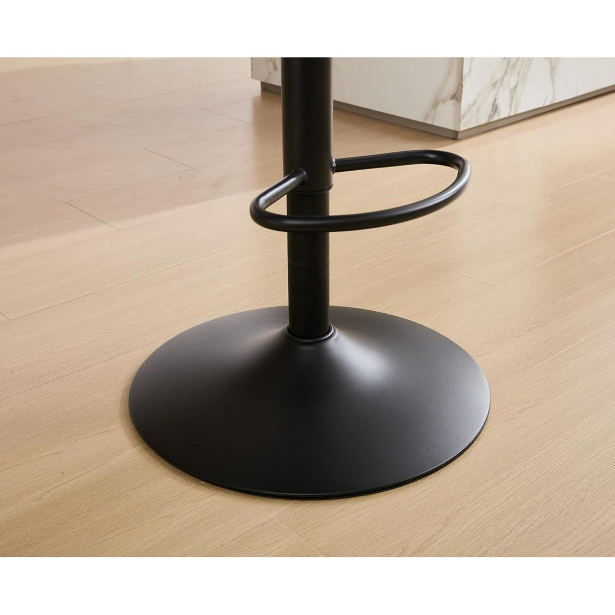 Moderner Barhocker 4er Set, Höhenverstellbar & 360° Drehbar, Gelb