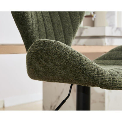 Moderner Barhocker 4er Set, Höhenverstellbar, Grün