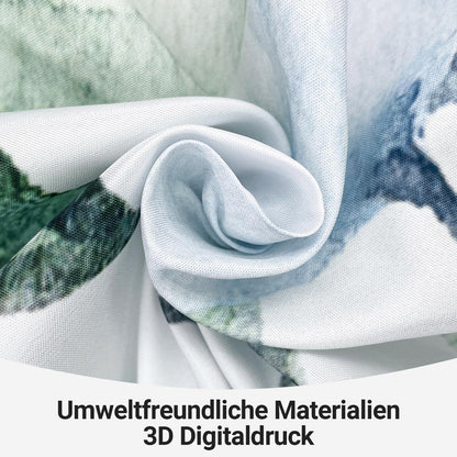 Duschvorhang Textil 160x160 cm Blatt, Wasserabweisend, Waschbar