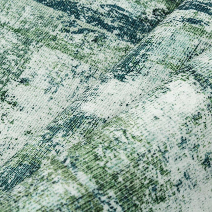 Grüner Teppich 180x270cm – Waschbar & Rutschfest für Wohnzimmer