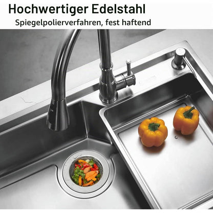2x Abfluss Sieb Edelstahl – Feinmaschig & Verstopfungsschutz