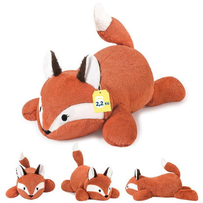 Gewichtetes Kuscheltier Fuchs 65cm - Plüschkissen zum Kuscheln