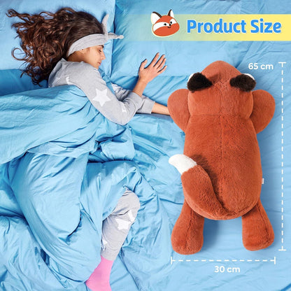 Gewichtetes Kuscheltier Fuchs 65cm - Plüschkissen zum Kuscheln