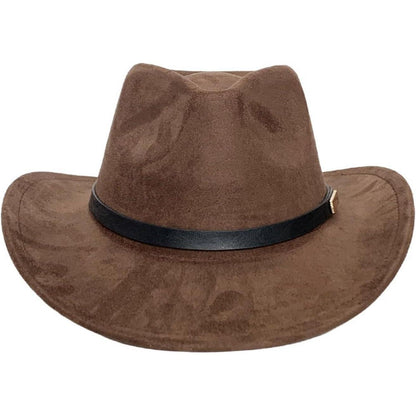 Cowboyhut Damen Herren - Westernhut mit Seildeko in Lederoptik