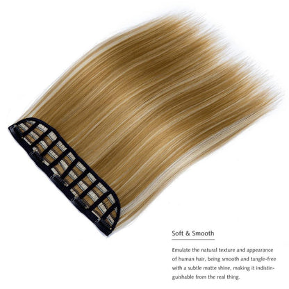 Haarverlängerung Clip-in Gerade Synthetik 40cm Dunkelblond/Blond
