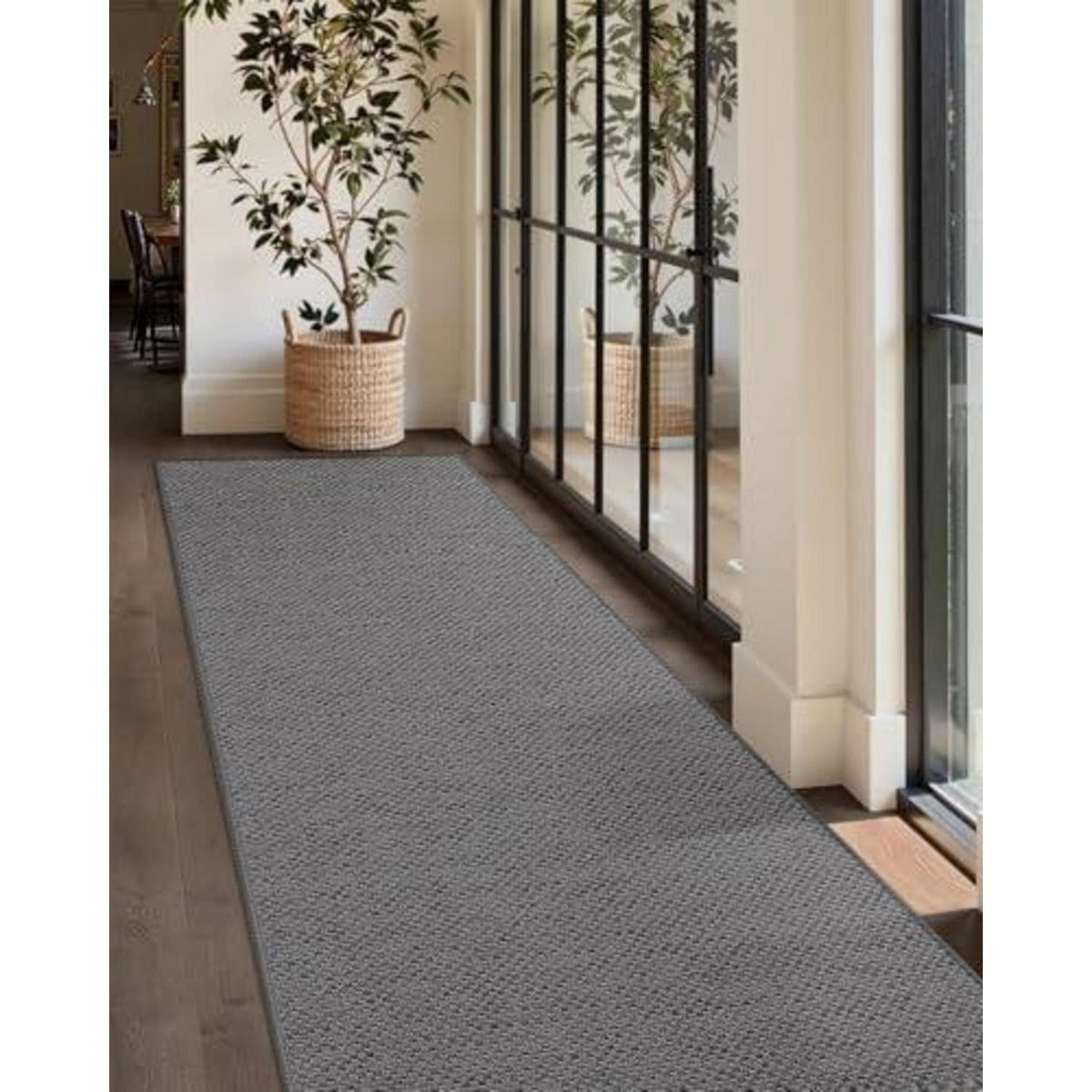 Schmutzfangmatte Grau 91x243cm - Fußmatte Innenbereich