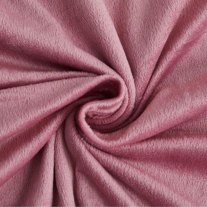 Winter Bettwäsche 135x200, 4-teilig, Rosa Grau, Flauschig Warm
