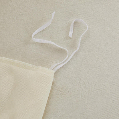 Flauschige Winterbettwäsche 200x220 Beige Creme 3-teilig