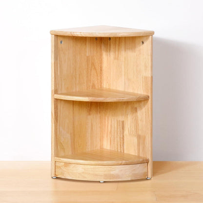 Kinderregal Holz Eckregal Spielzeugschrank 2 Ebenen 30x30x60cm