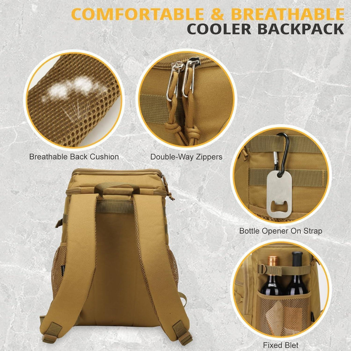 Taktischer Kühlrucksack 25L – Auslaufsicher & Robust für Outdoor
