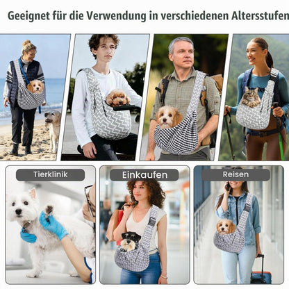 Hundetragetasche 7,5kg – Tragbar & Komfortabel für Ausflüge