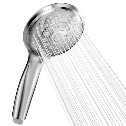 Wassersparender Duschkopf mit 6 Strahlarten & Selbstreinigung