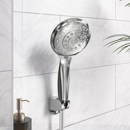 Wassersparender Duschkopf mit 6 Strahlarten & Selbstreinigung