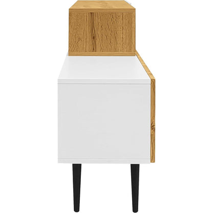 Modulares TV-Lowboard Weiß mit verstellbarer Länge