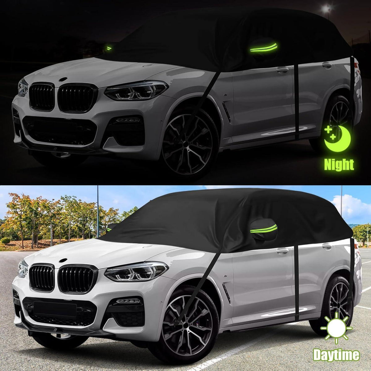 Halbgarage Auto Schutzhülle für BMW X3 E83 F25 G01 2004-2024
