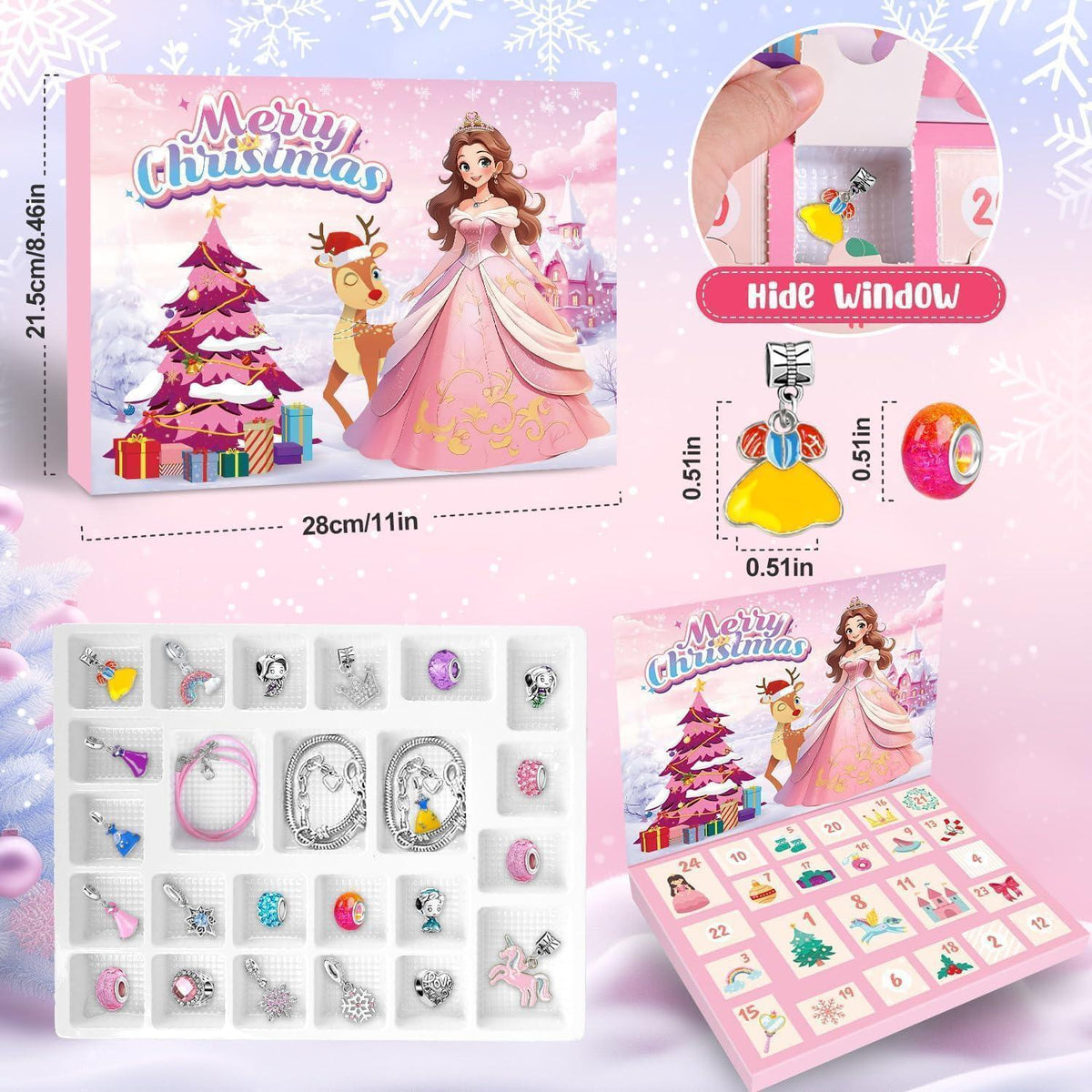 Adventskalender Schmuck für Mädchen 2026 mit 24 Überraschungen