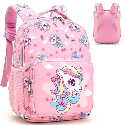 Einhorn Kinderrucksack personalisierbar – Kawaii Schulrucksack Mädchen