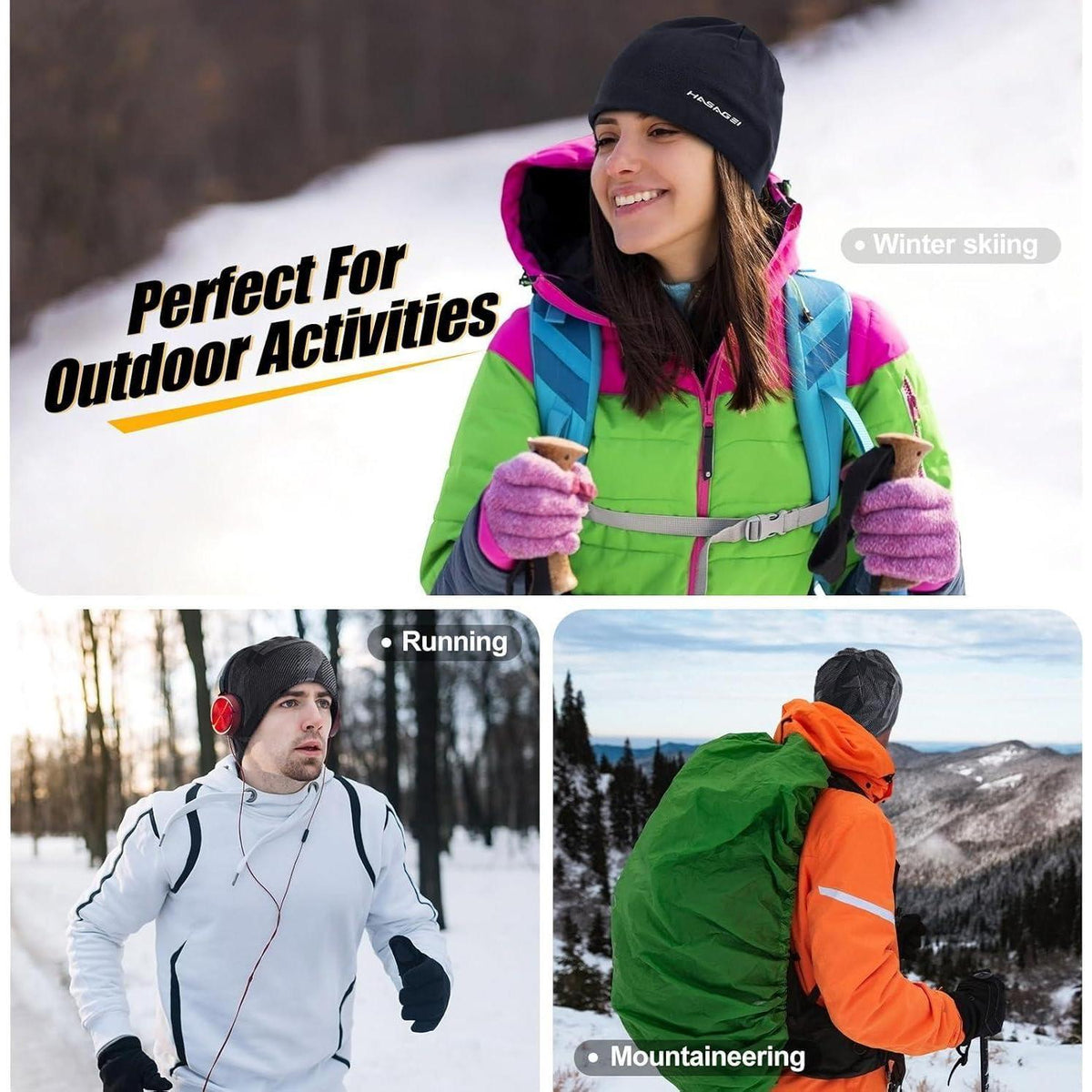 Warme Laufmütze für Herren & Damen – Beanie für Sport & Freizeit
