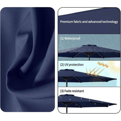 Sonnenschirm Ersatzbezug 200cm Champagner UV80 Windfest